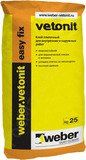 weber vetonit easy fix клей плиточный серый (25 кг)