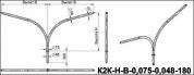 кронштейны для гранёных опор к2к-1,5-2,0-0,075-0,048-0